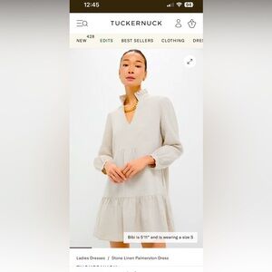 Tuckernuck Neutral Linen Dress